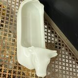 White ceramic butter dish