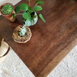 Metal and wood dessert