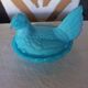 Blue opaline hen candy box