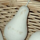 Basket and wooden fruit