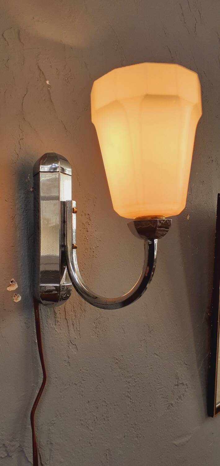 Art Deco Bathroom Wall Lamp Year 40.