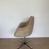Egg chair beige mid-century