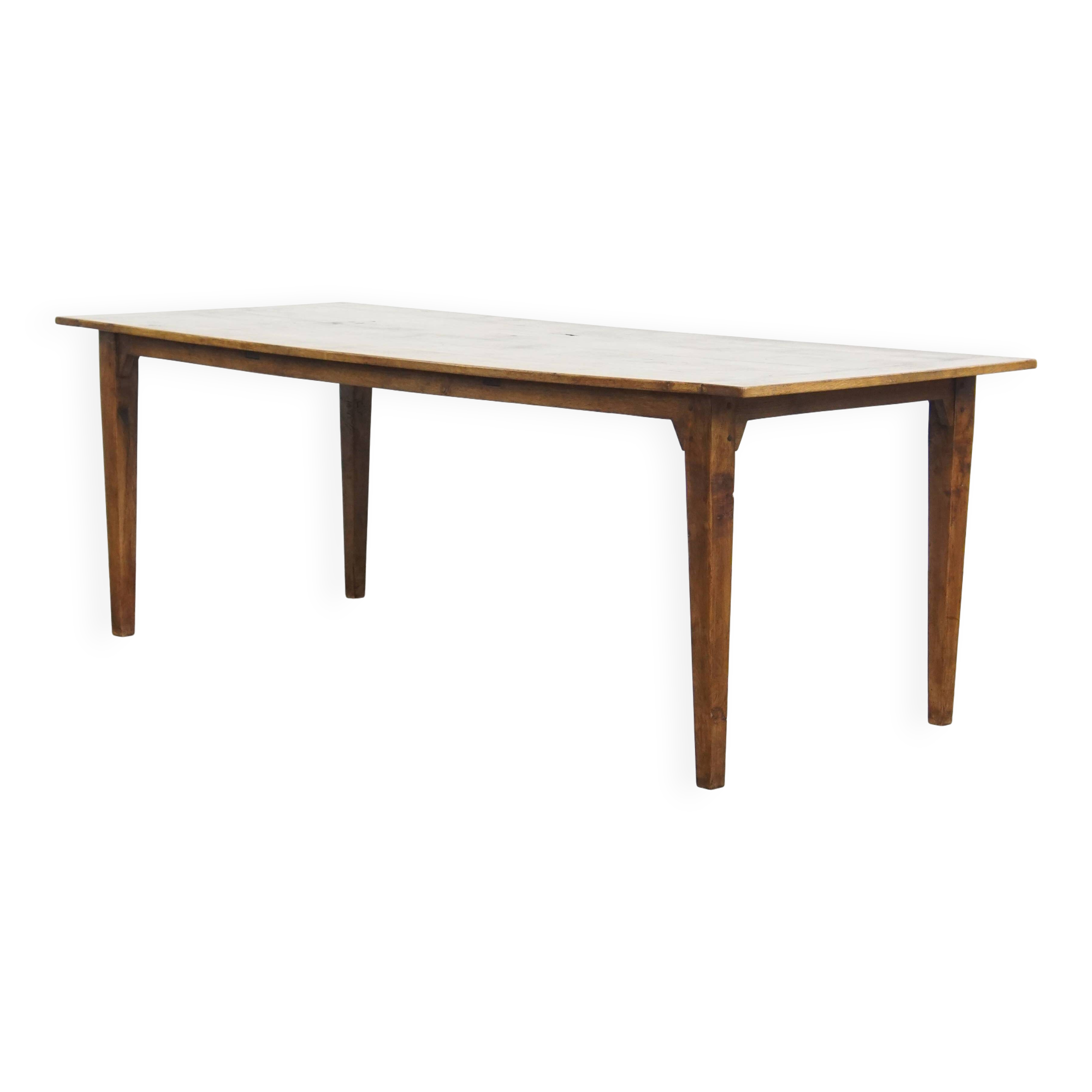 Antique French Oak Dining Table for 6 to 8 People