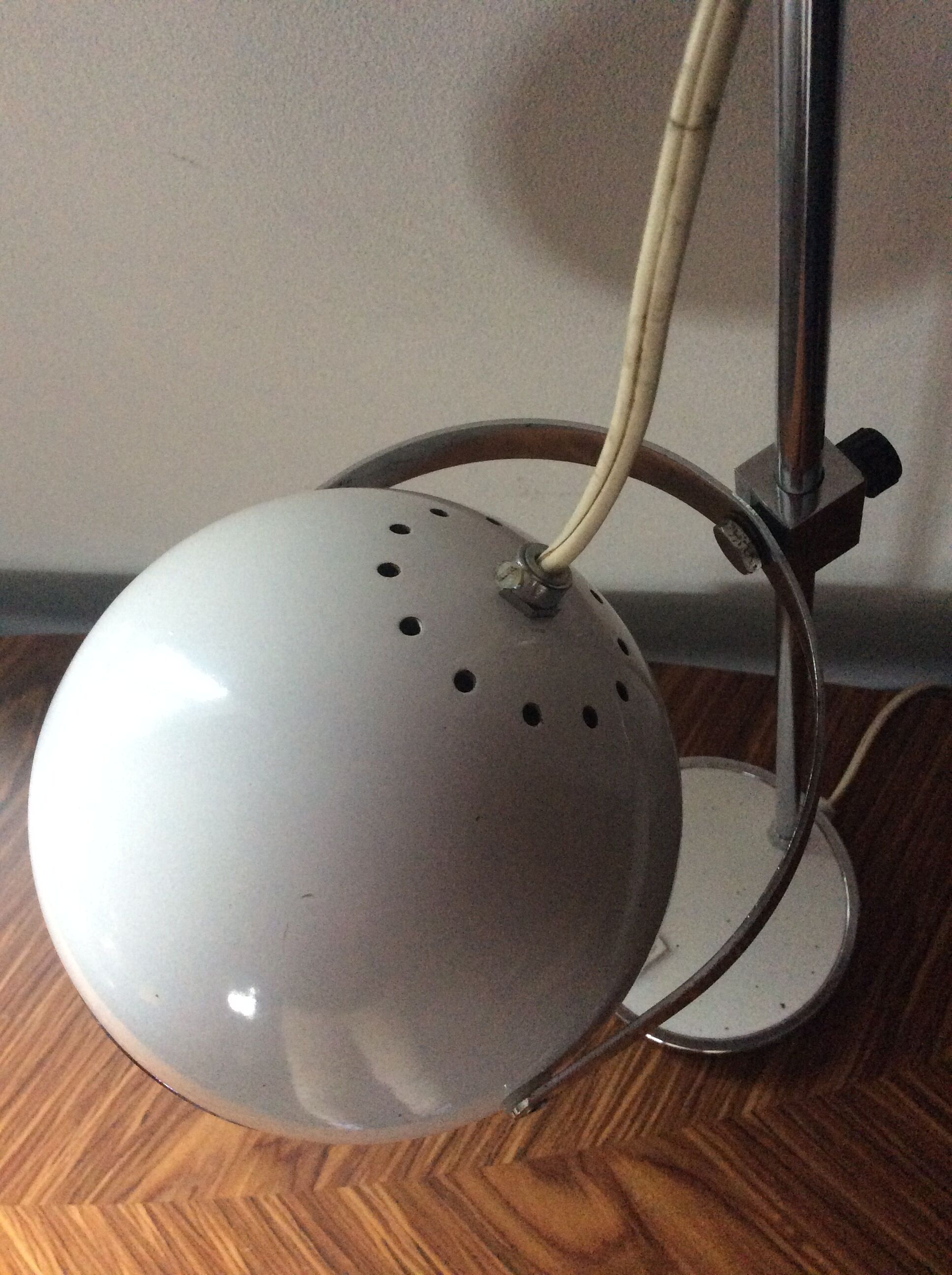 Lampe eye ball vintage, années 60-70