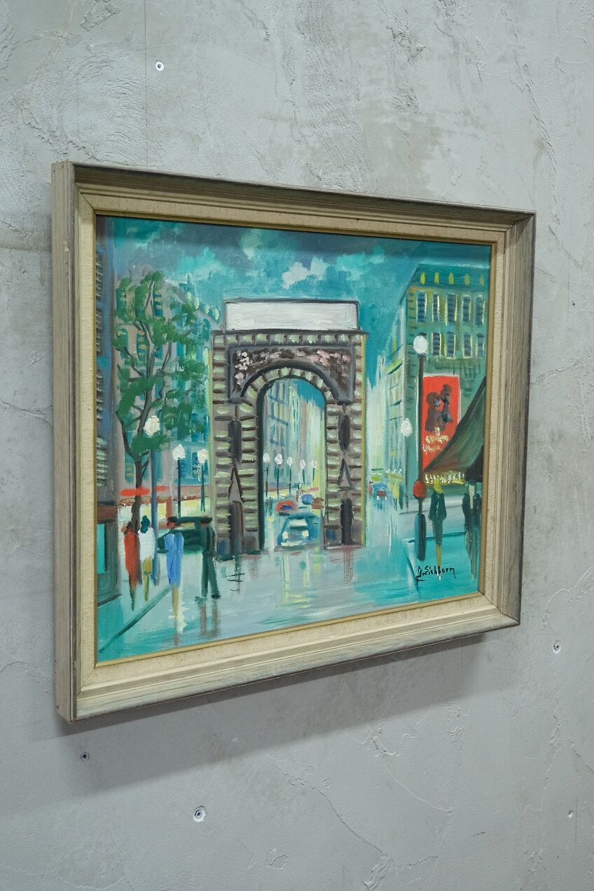 Swedish Modern Painting by Jack Eichborn, Oil on Canvas, 1960s