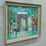 Swedish Modern Painting by Jack Eichborn, Oil on Canvas, 1960s