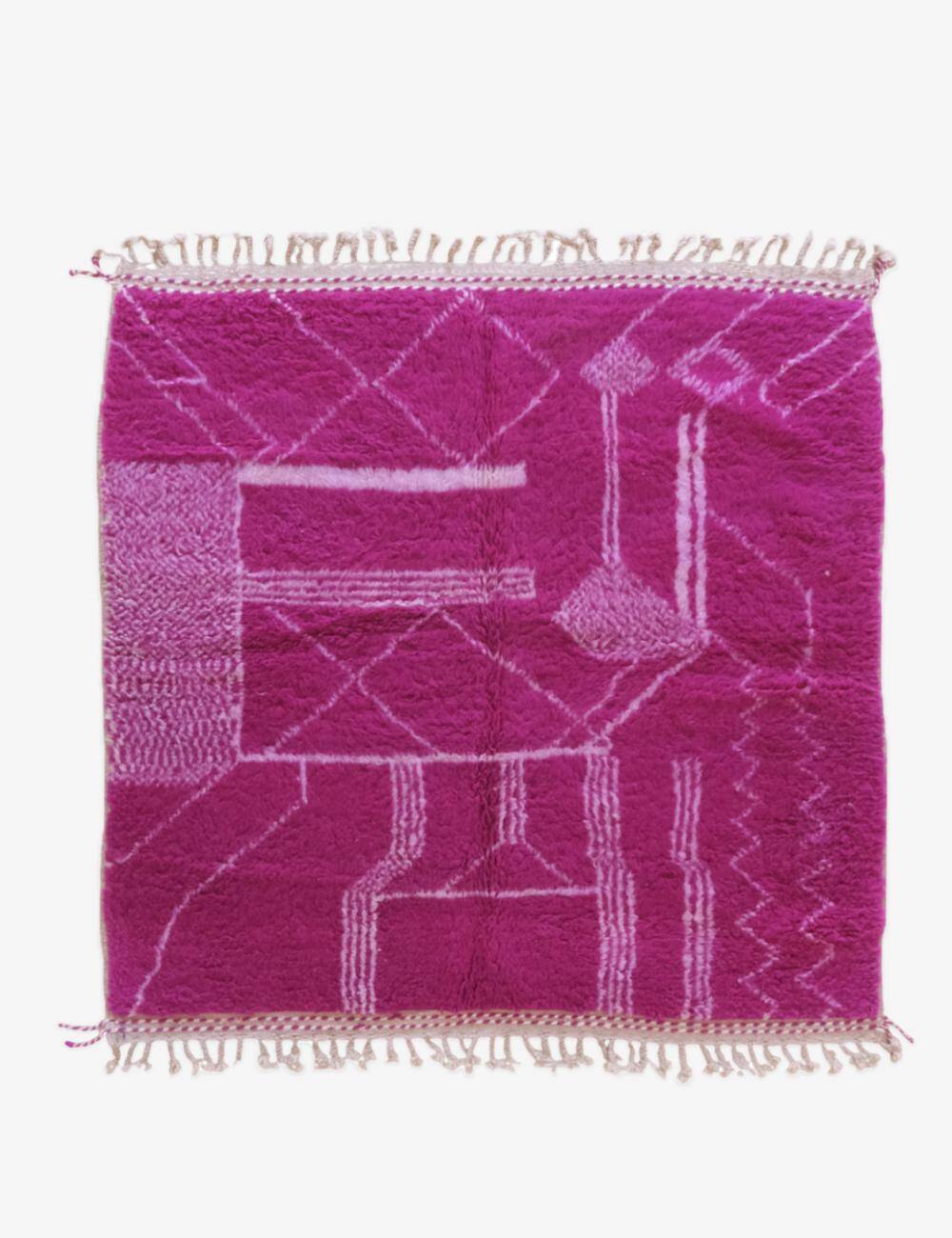 Tapis berbère rose magenta