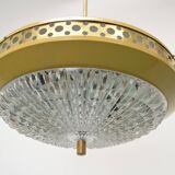 1970s Space Age Metal Pendant by LUDIB Bratislava