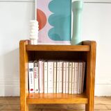 Vintage solid pine bedside table