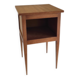 Solid wood bedside table - mid-20th century