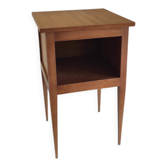 Solid wood bedside table - mid-20th century