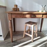 Oak farmhouse table in country style
