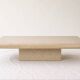 Jean Claude Mahey coffee table in speckled resin and wood, 1970s.