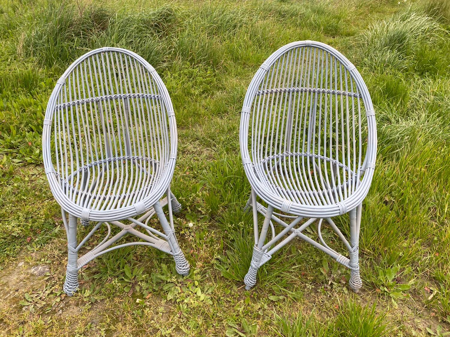Rattan armchair