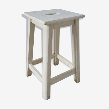 Shabby chic farm stool