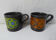 Lot de 2 mugs anglais Staffordshire vintage
