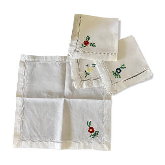 Embroidered linen towels