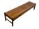 Vintage low sideboard with drawers 70's walnut veneer design