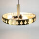 Vitrika - Denmark - pendant- brass - crystal - 60's