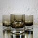 70s Smoked Whiskey Glasses