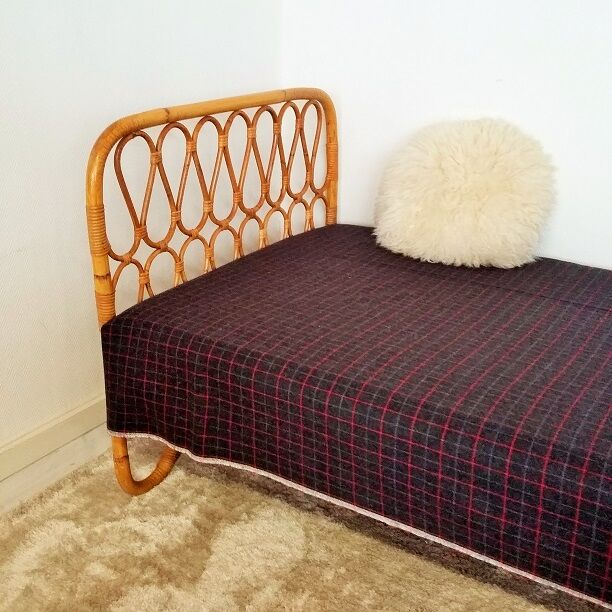 Vintage rattan daybed