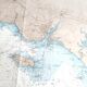 Map of Finistère and the Gulf of Morbihan, west coast of France, 1981