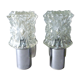 Pair of chrome and glass the 1970s Targetti
