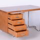 Restored Bauhaus Oak Writing Desk, Hynek Gottwald, Chrome, Czechia, 1930s