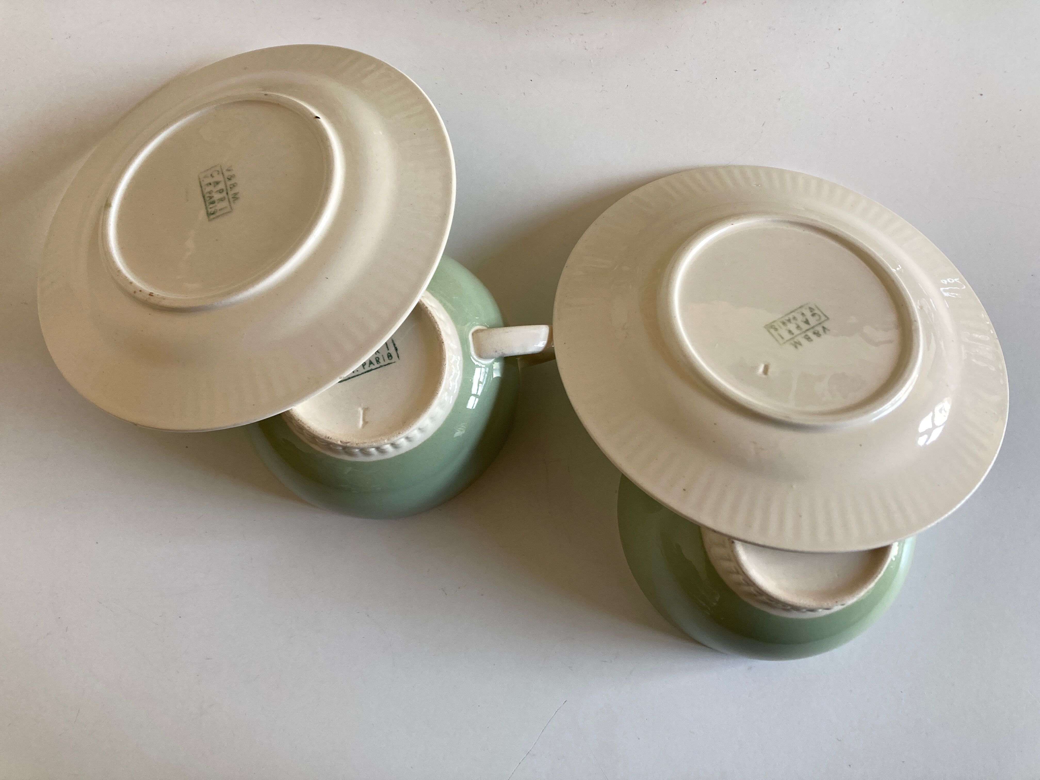 Pair of capri V&B Villeroy 1950 lunch cups