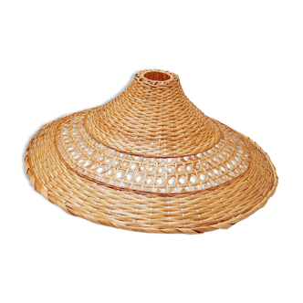 Rattan lampshade