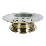 Coquillor silver metal butter dish