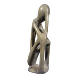 Design Soapstone Sculpture “The Thinker”, 1970s