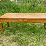 Blonde cherry farmhouse table