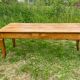 Blonde cherry farmhouse table