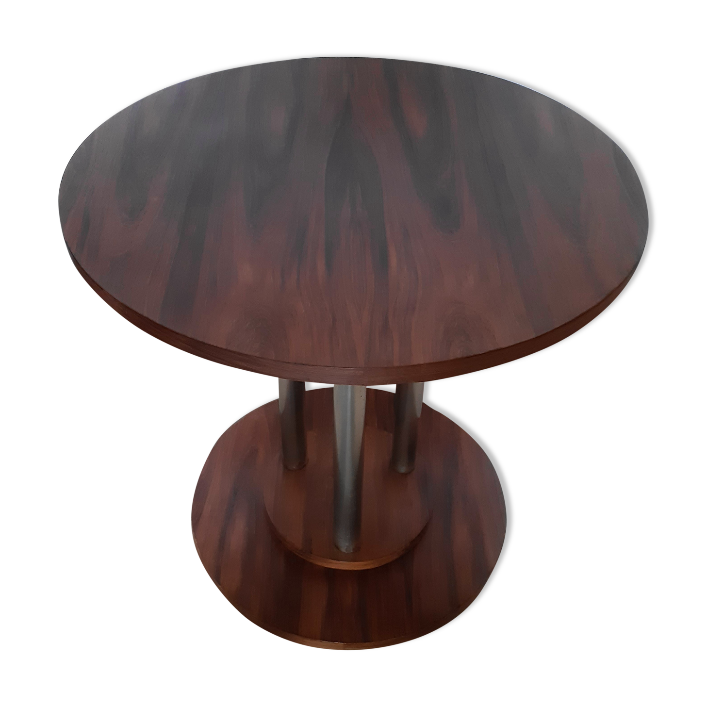 Table gueridon art deco en palissandre, années 30