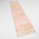 Pale Red & Beige Turkish Runner Rug, 71x301Cm