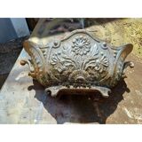 3 cast iron planters from 1900 from Charleville-Mézières, rockery style
