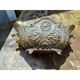 3 cast iron planters from 1900 from Charleville-Mézières, rockery style