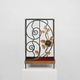 Art deco wrought iron umbrella stand with floral decoration, France ca. 1930