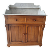 Old bathroom cabinet with marble