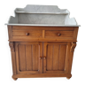 Ancien meuble de salle de bain avec marbre