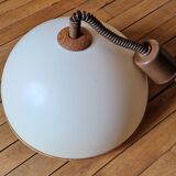 Acrylic half-globe "up and down" pendant light, Scandinavian design from the 1970s