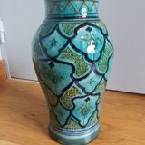 Handcrafted Safi turquoise vase signed