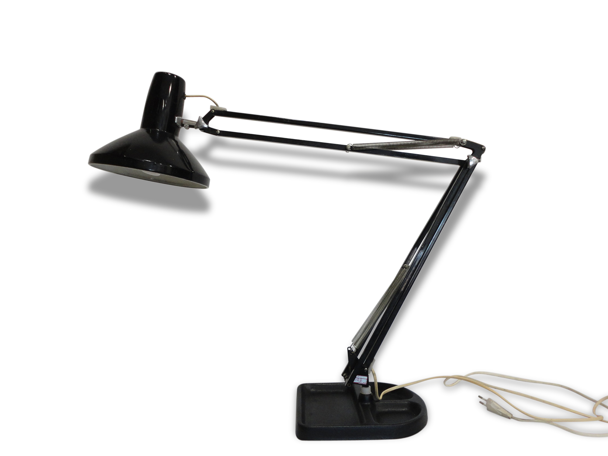 Lamp architect 70s, black Ledu type 231