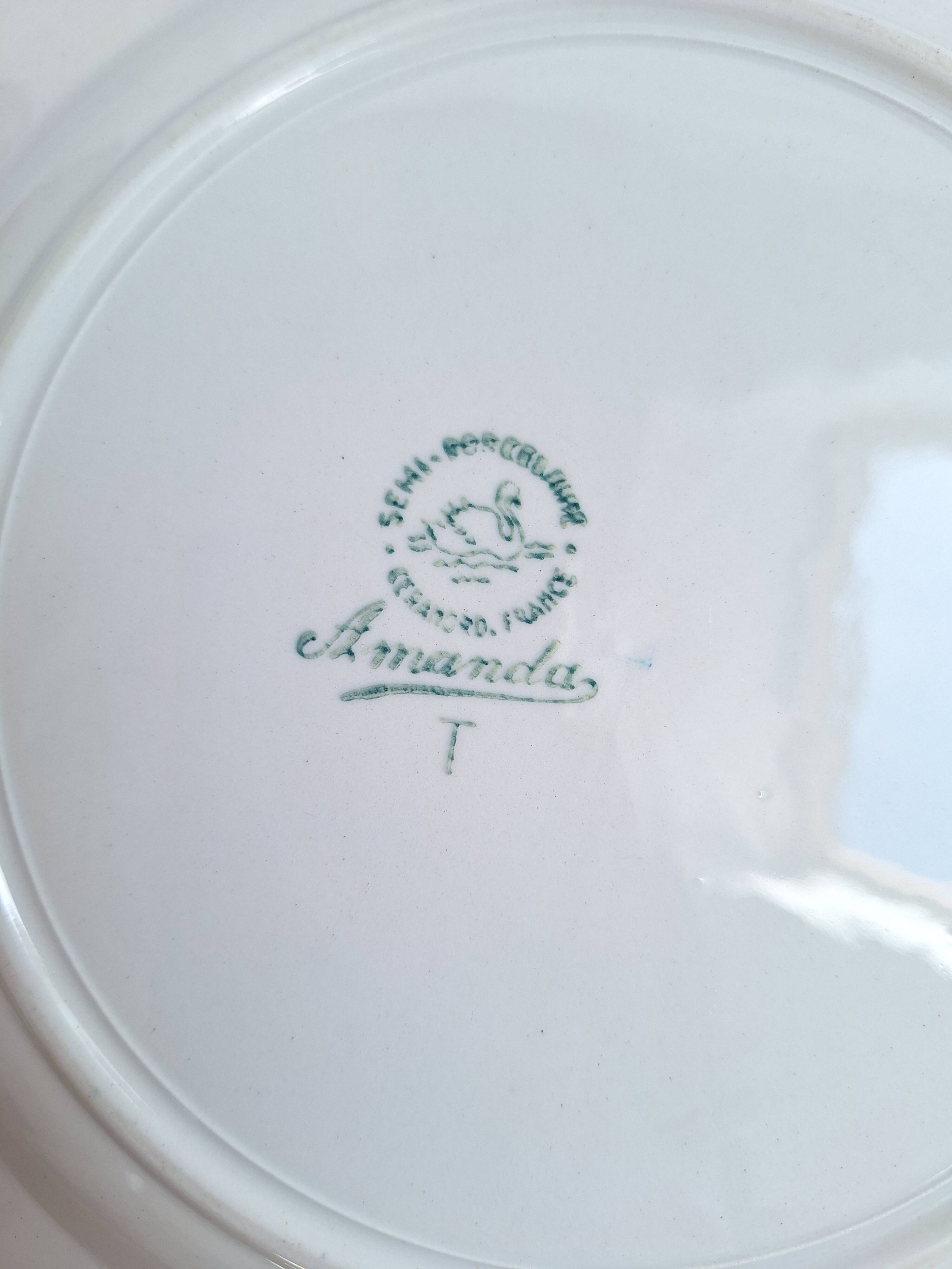 Henriot flat plates, Céranord, Sarreguemines Digoin