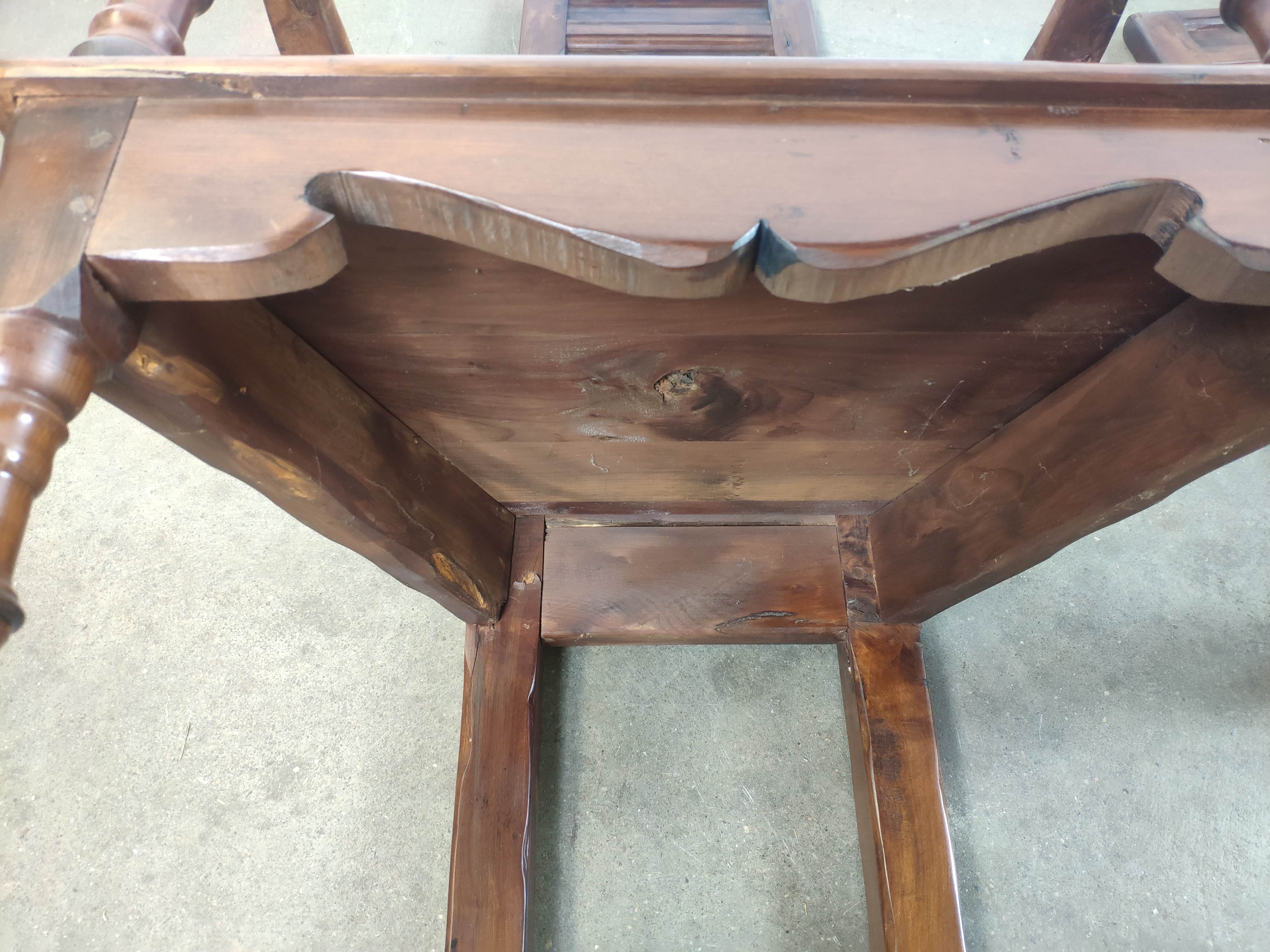 Renaissance moulded walnut chairs