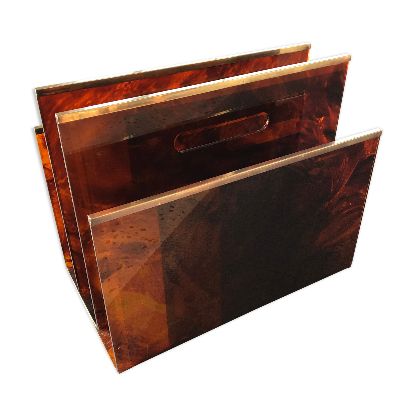 Door reviews brass and fake tortoiseshells Maison Mercier 1970