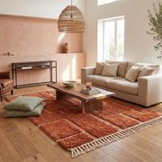 Tapis en laine pure fait main traditionnelle artisanale taille 1,5/2,5 m