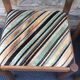 Paire chaises bois et tissu