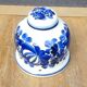 Macramé suspension and its English earthenware pot Palissy Model T. Logino